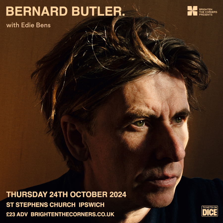 Bernard Butler at St Stephen’s Church in Ipswich